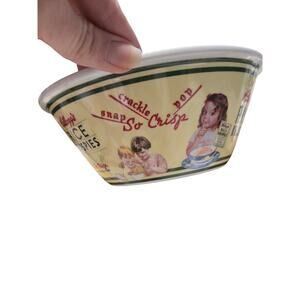 Vintage Kellogg’s Rice Krispies Cereal Bowl Snap Crackle Pop 1081WK